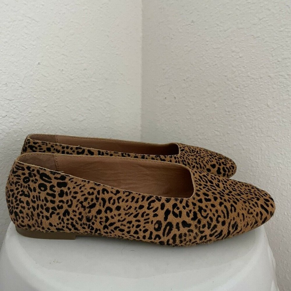 MADEWELL Corey Flat Calf Hair sz 10